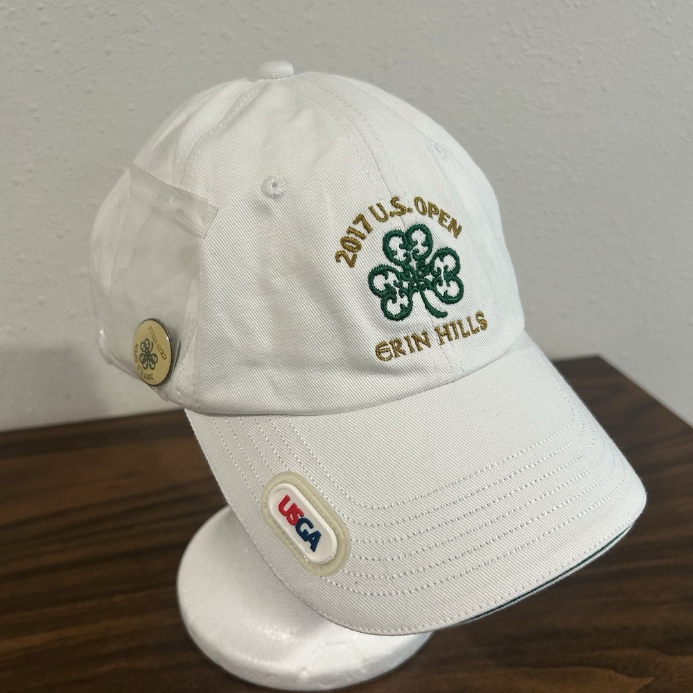 New 2017 US Open Erin Hills USGA Member Adjustable Golf Cap Hat White‎
